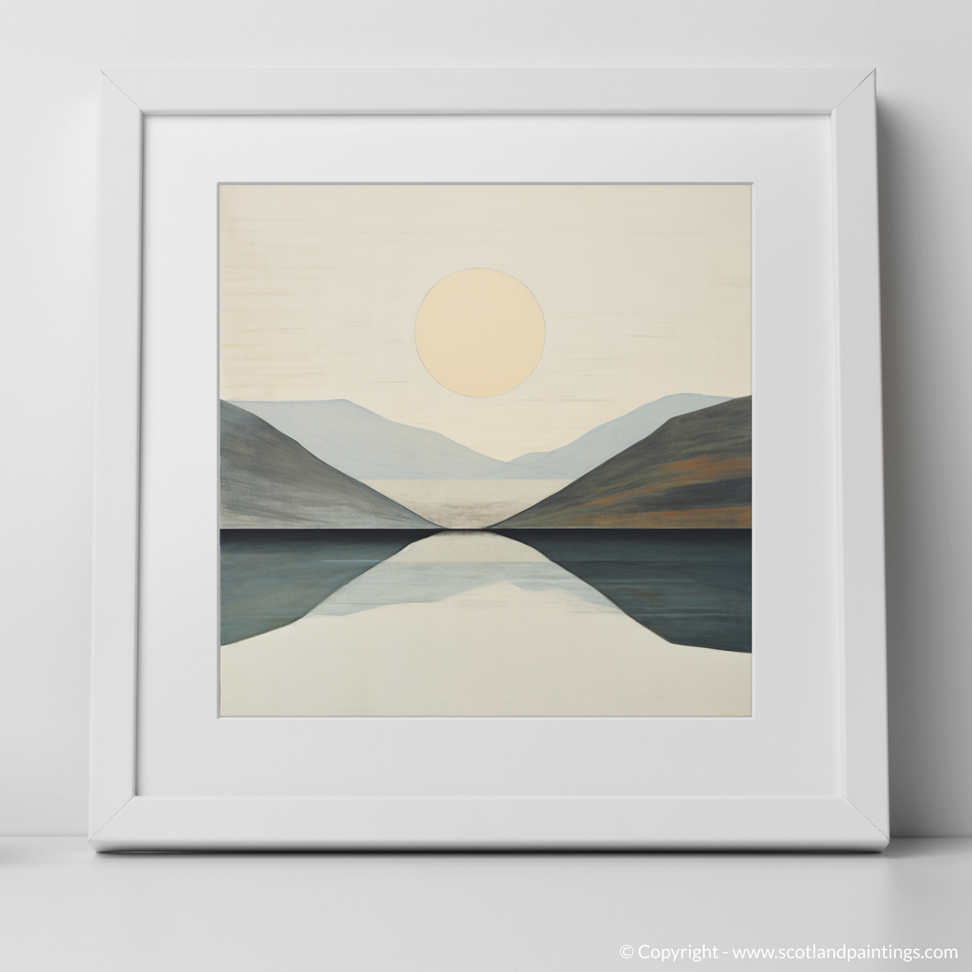 Art Print of Ben Vorlich (Loch Earn) with a white frame