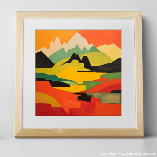 Art Print of Càrn Aosda with a natural frame