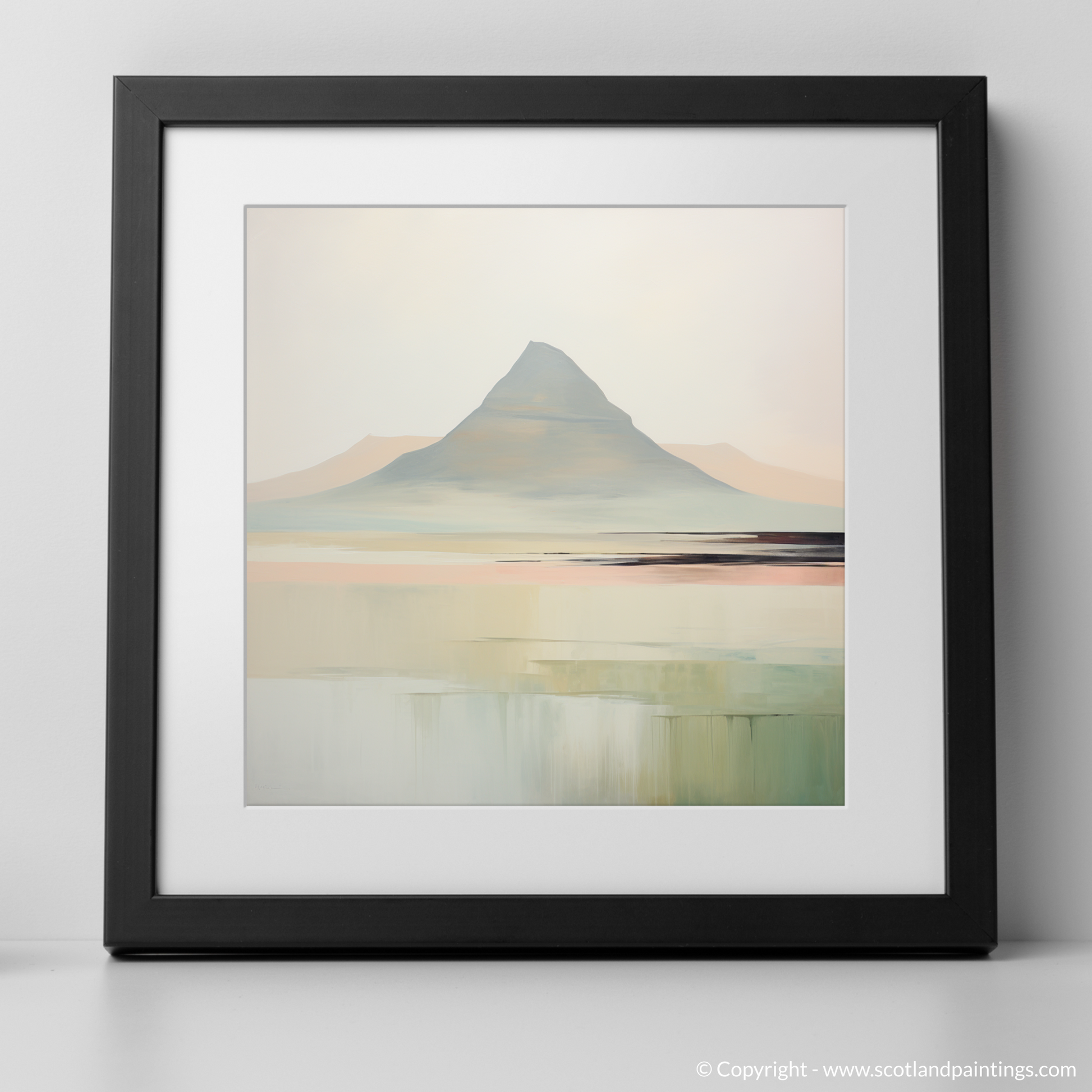 Art Print of Càrn an t-Sagairt Mòr with a black frame