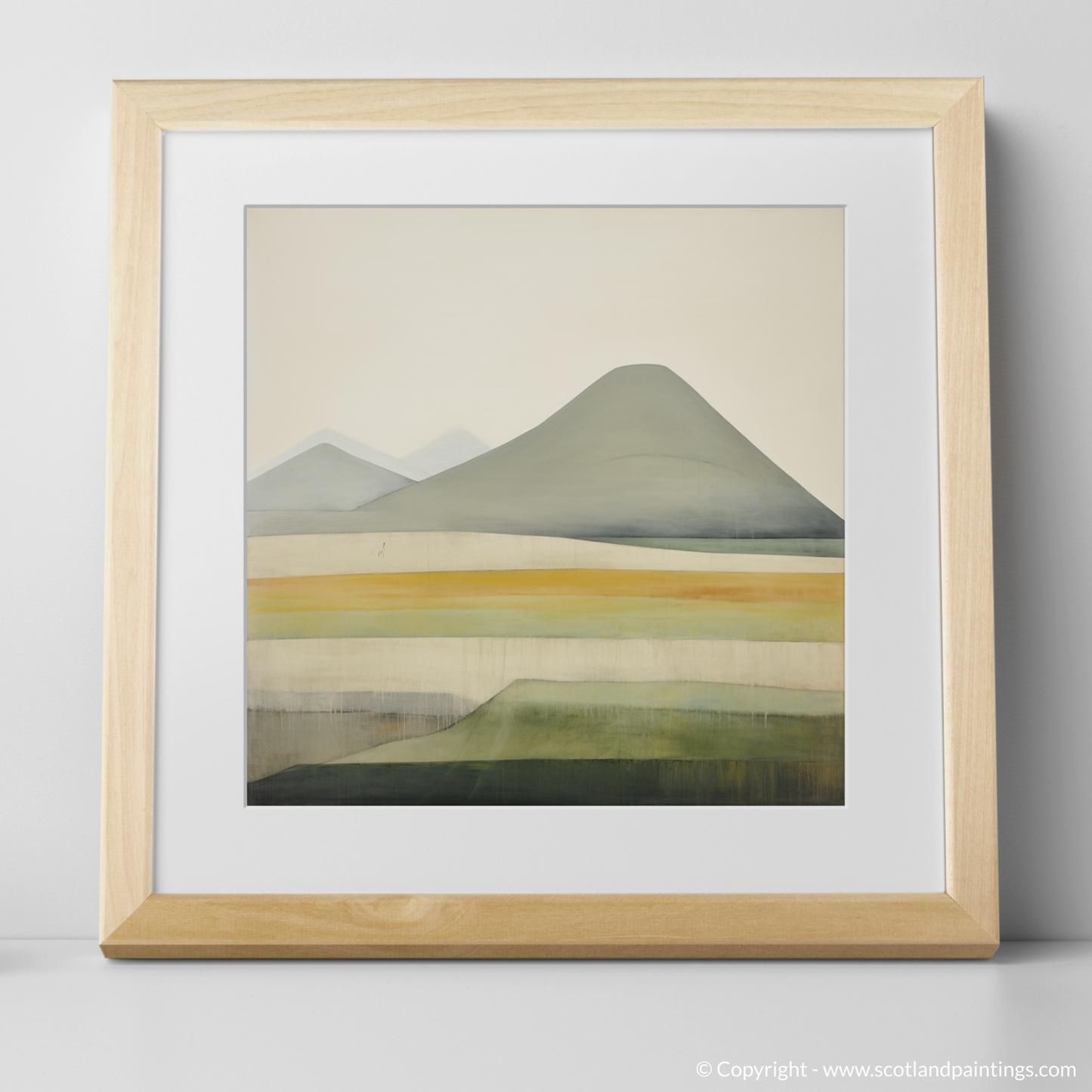 Art Print of Càrn an t-Sagairt Mòr with a natural frame