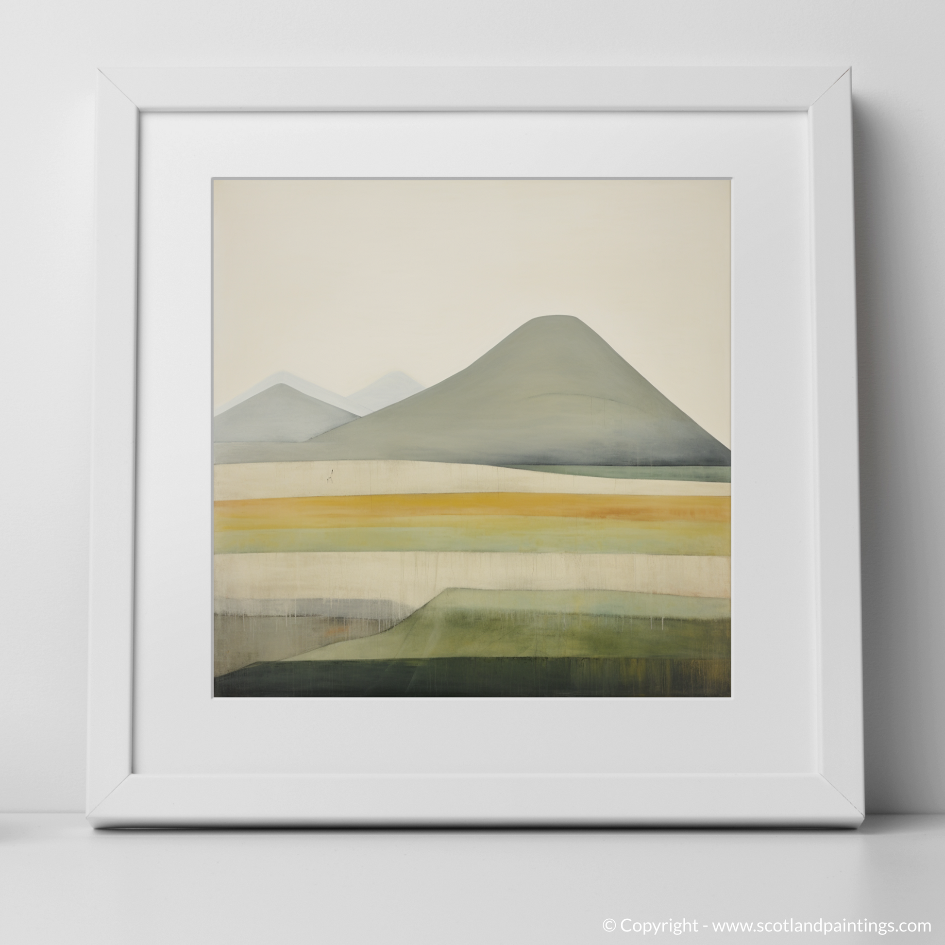 Art Print of Càrn an t-Sagairt Mòr with a white frame