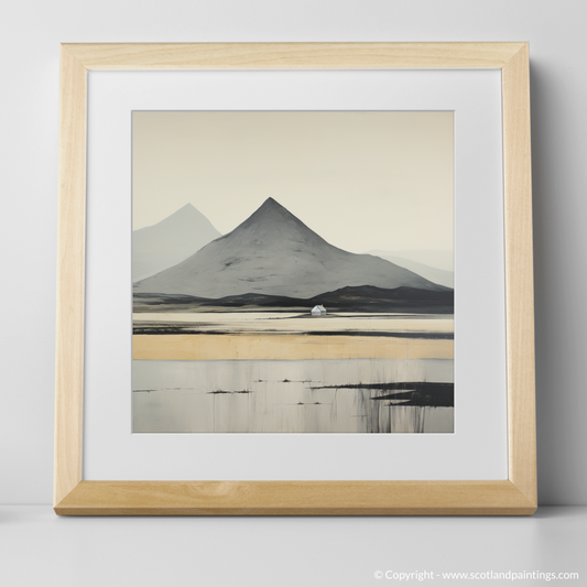 Art Print of Càrn an t-Sagairt Mòr with a natural frame