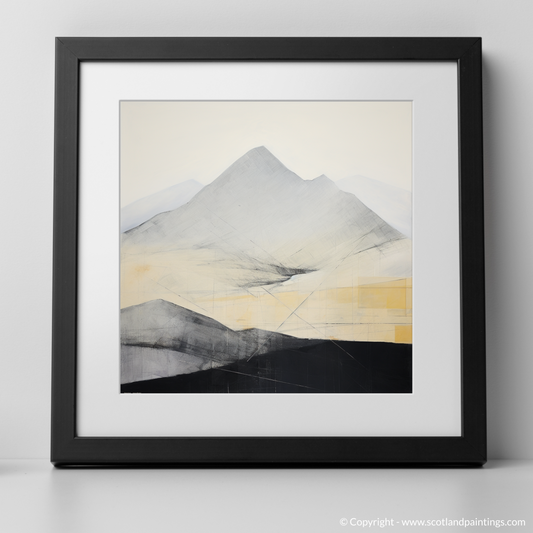 Painting and Art Print of Meall nan Tarmachan. Abstract Highland Majesty: Meall nan Tarmachan Inspired.