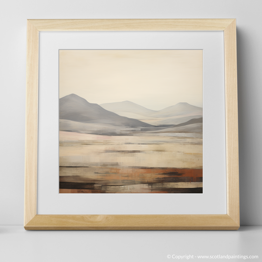 Art Print of Meall Greigh with a natural frame