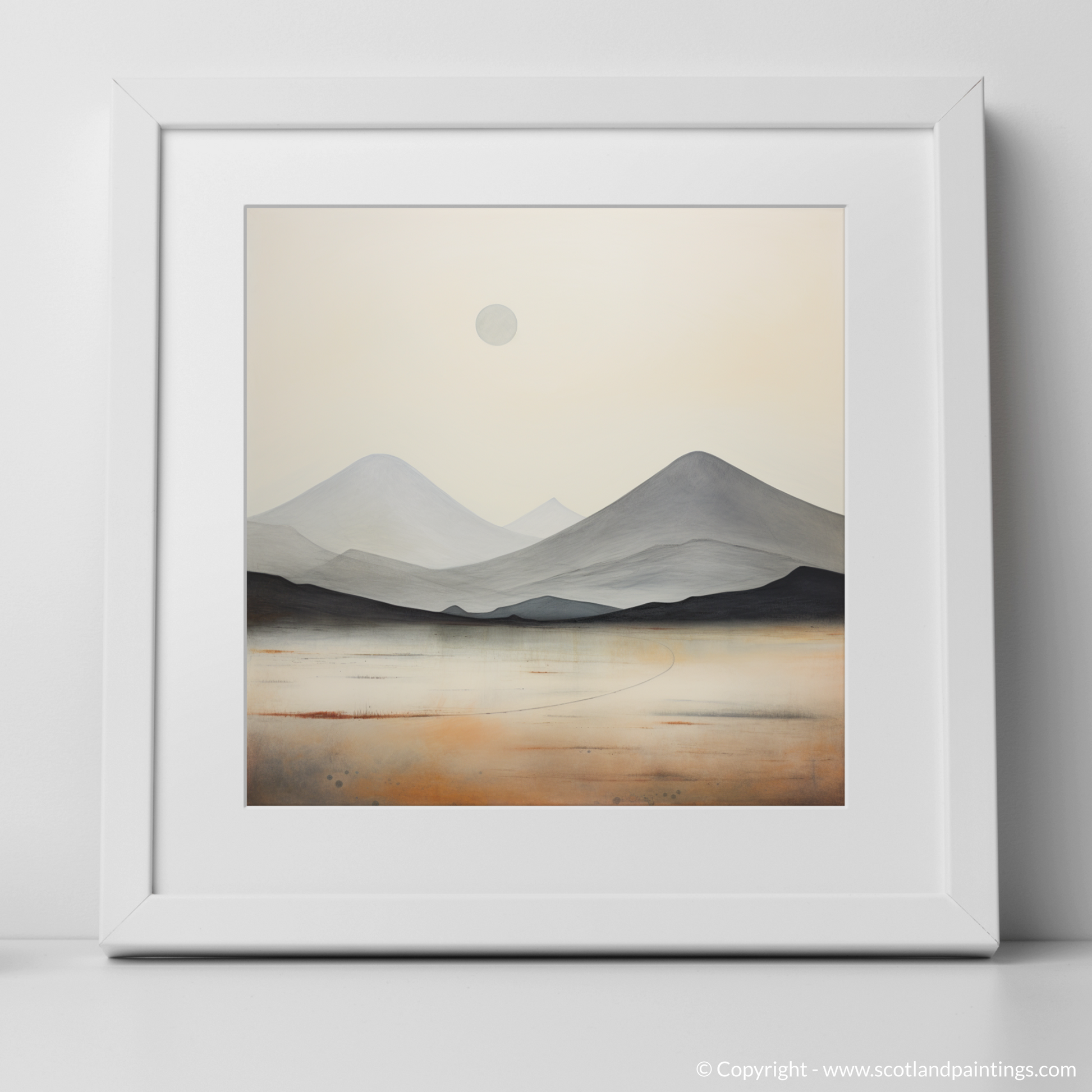 Art Print of Meall Greigh with a white frame