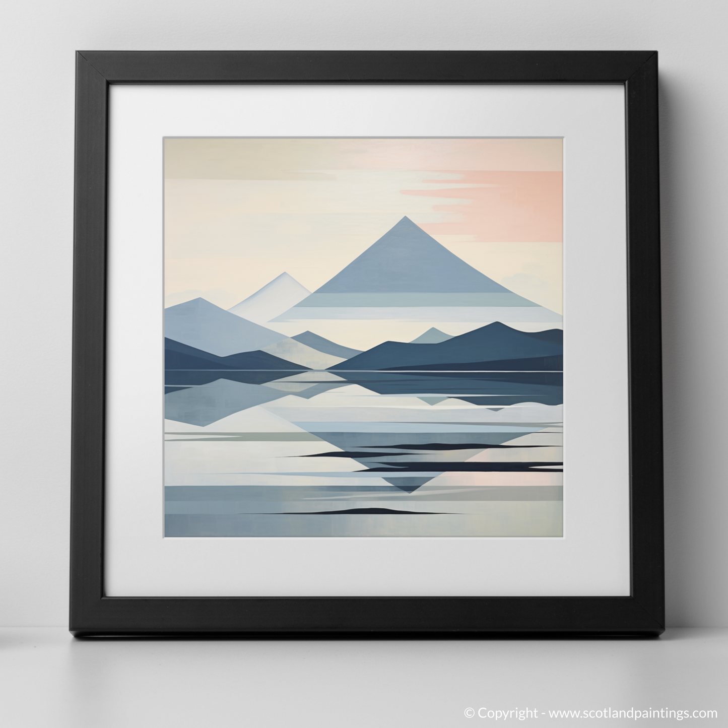 Art Print of Ben Vorlich (Loch Lomond) with a black frame