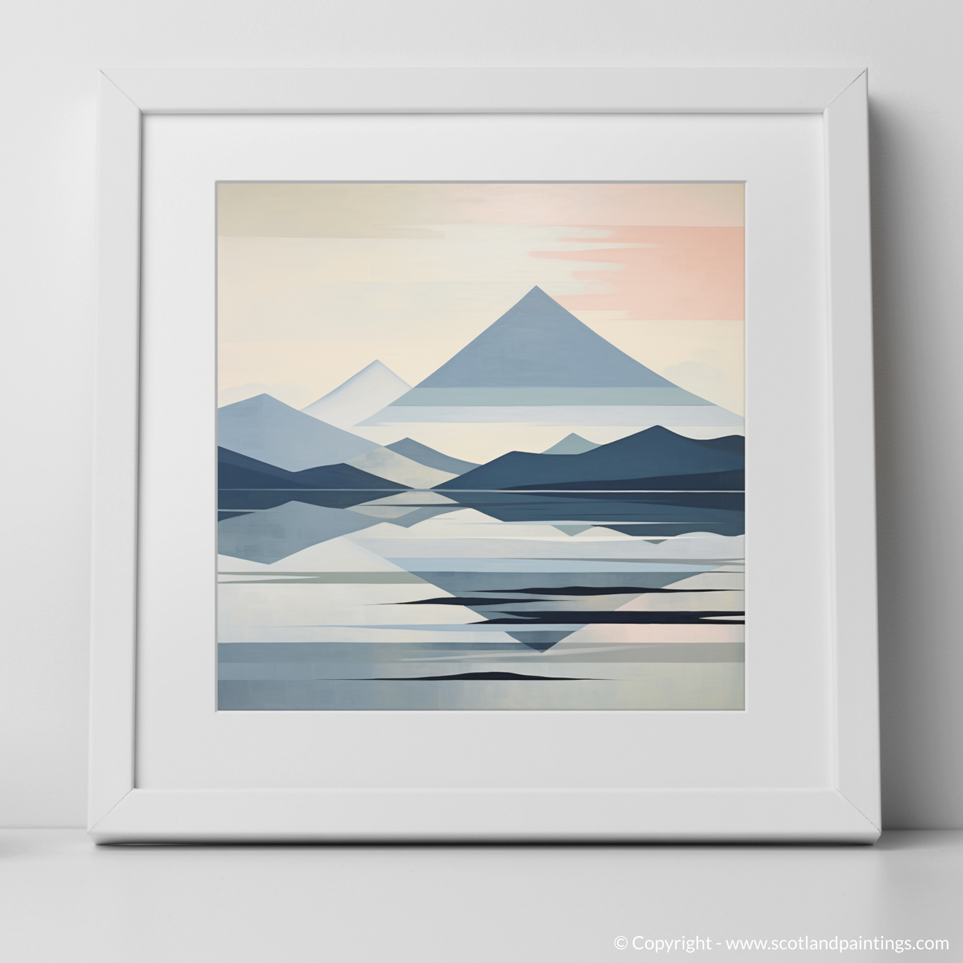 Art Print of Ben Vorlich (Loch Lomond) with a white frame