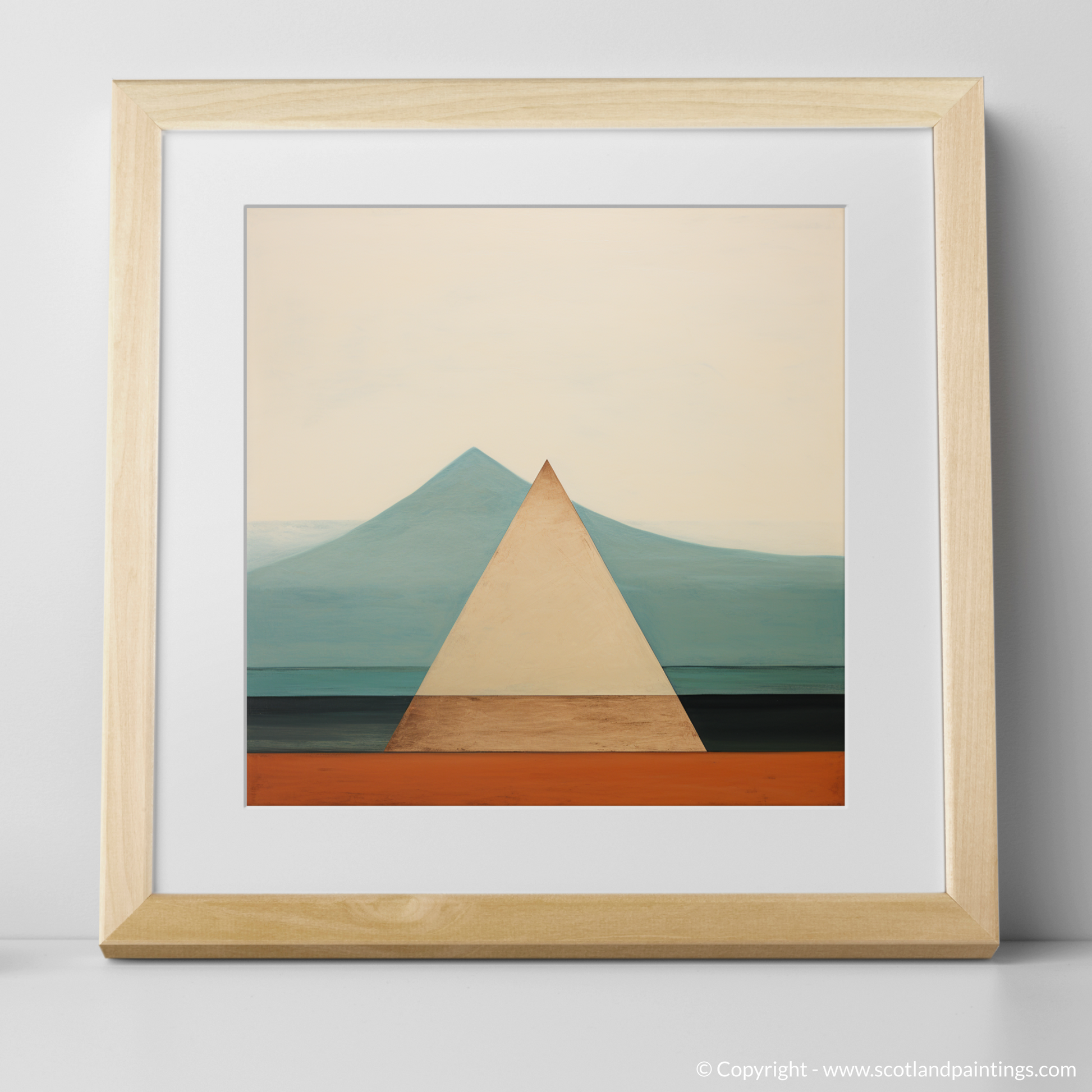 Art Print of Càrn an Tuirc with a natural frame