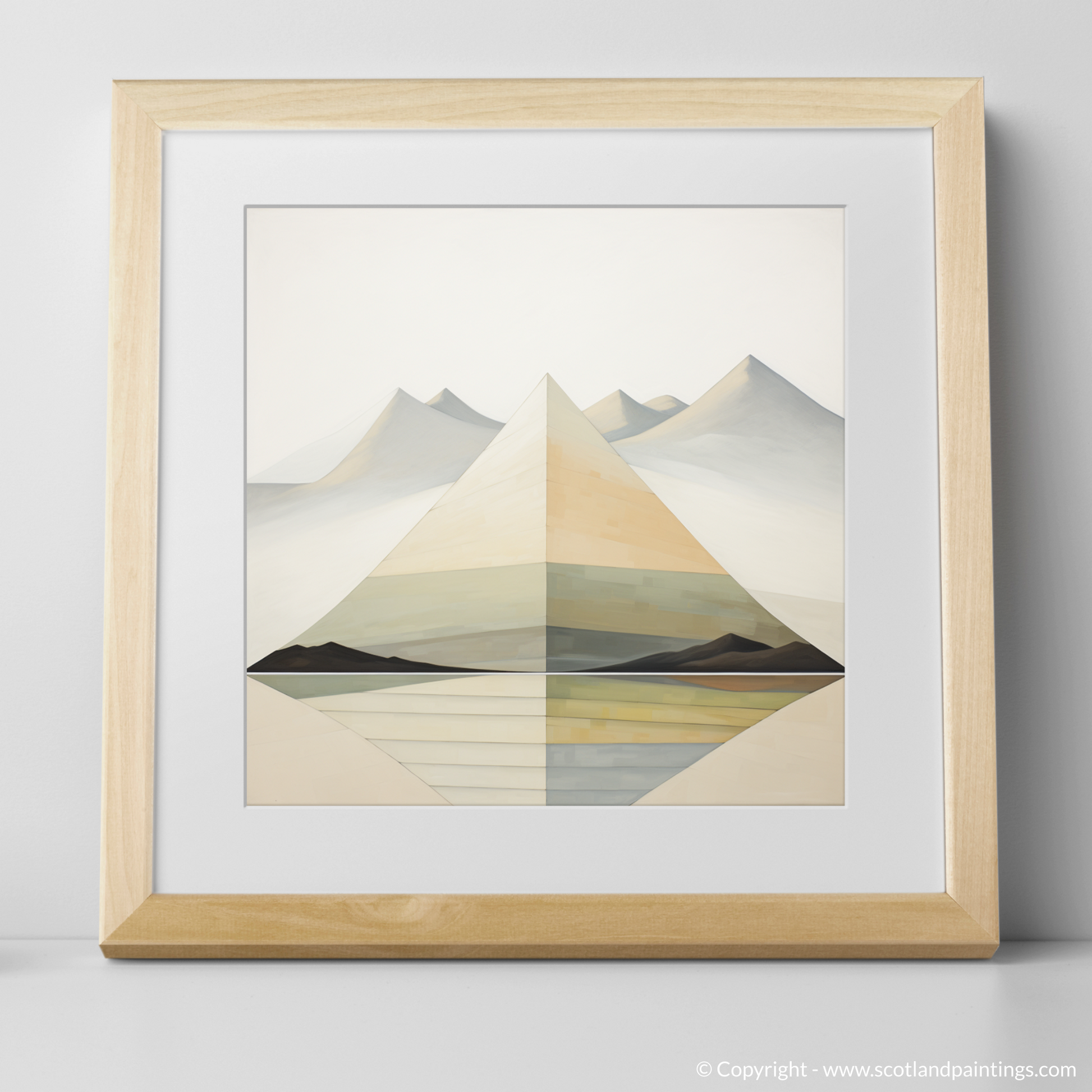 Art Print of Beinn a' Chròin with a natural frame