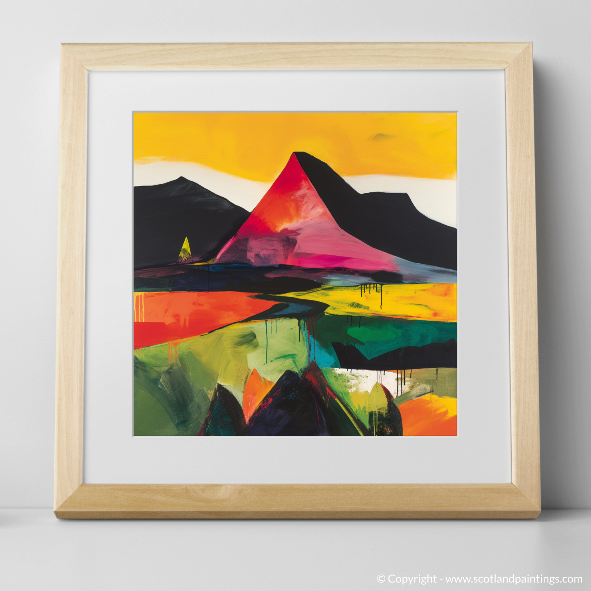 Art Print of Stùc a' Chròin with a natural frame