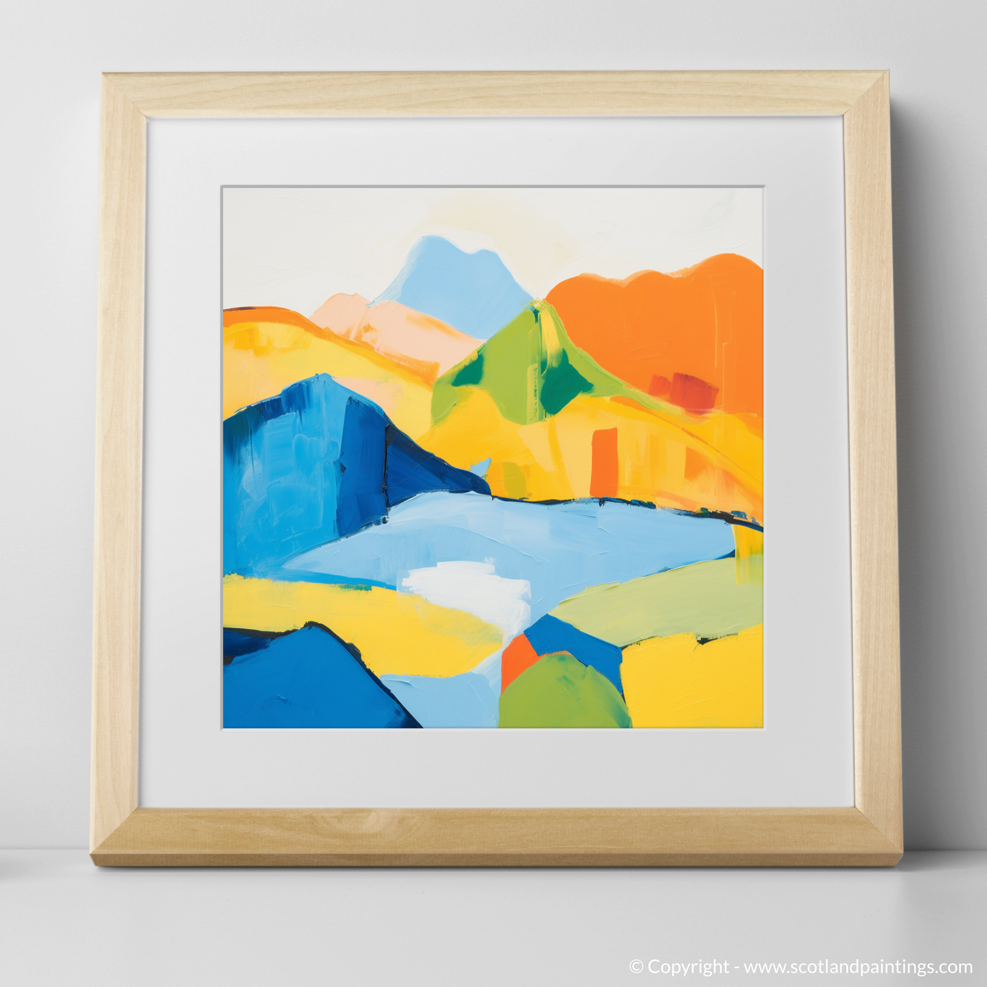 Art Print of Càrn Gorm with a natural frame