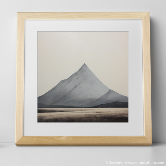 Art Print of Meall Garbh (Càrn Mairg) with a natural frame