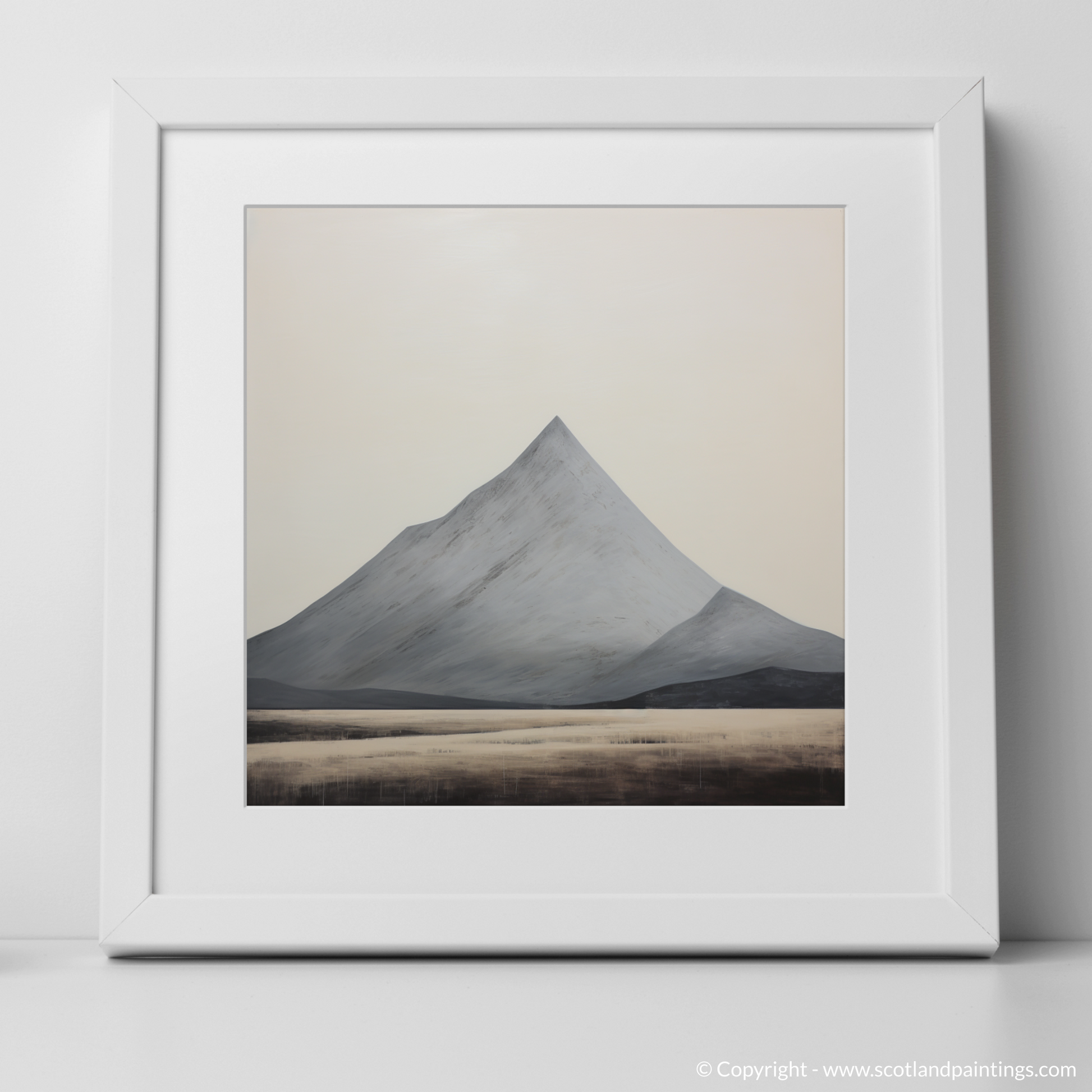 Art Print of Meall Garbh (Càrn Mairg) with a white frame