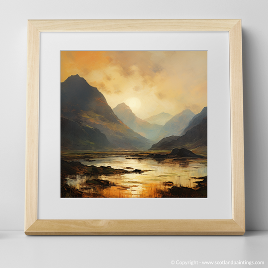 Twilight Tranquility: An Impressionist Homage to Glencoe's Peaks