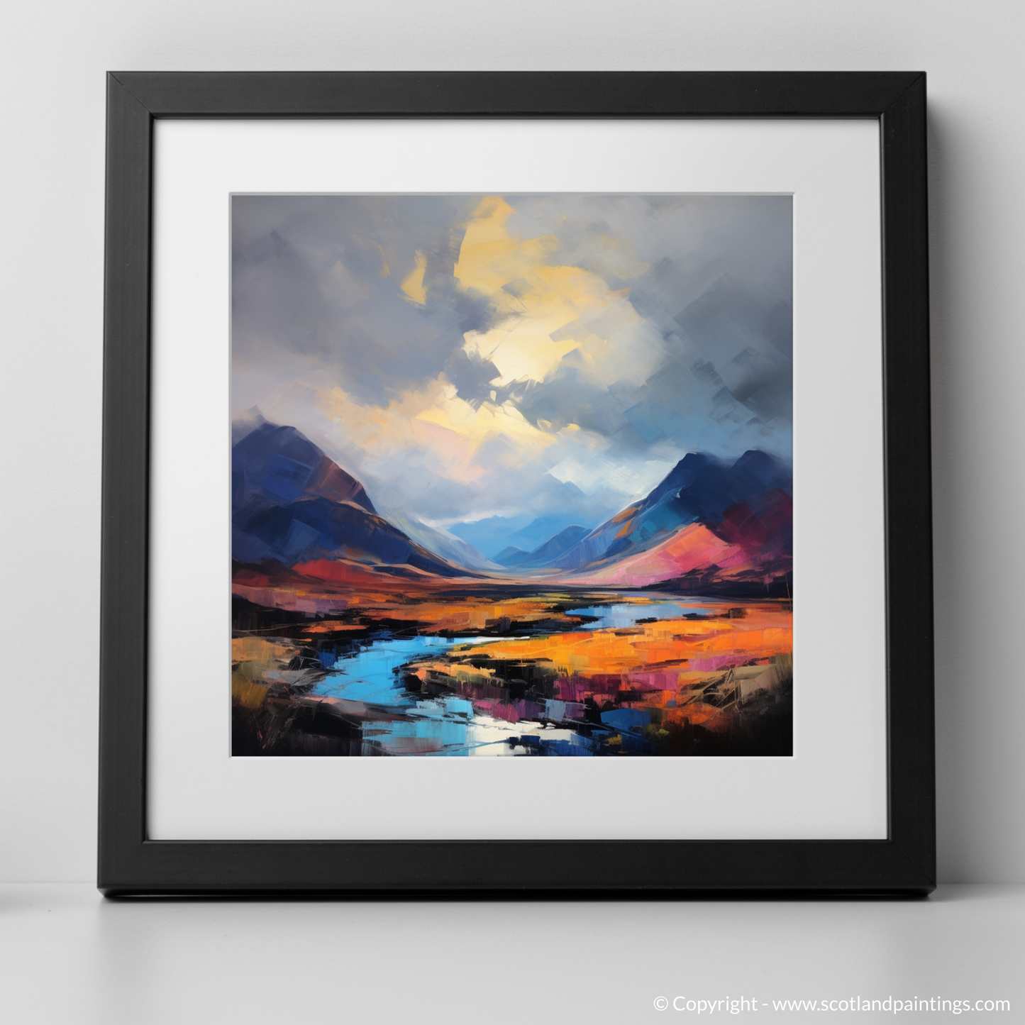 Dramatic Sky over Glencoe: A Color Field Tribute