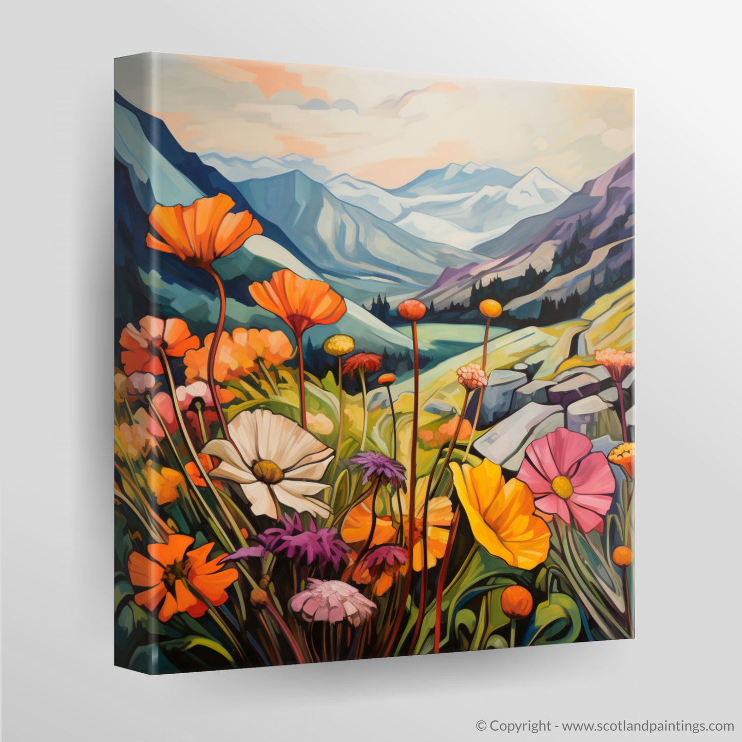 Cubist Blooms Over Glencoe Highlands