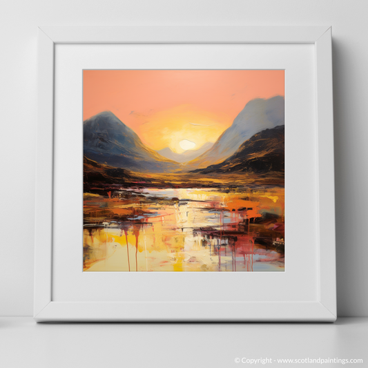 Golden Embrace of Buachaille's Peaks