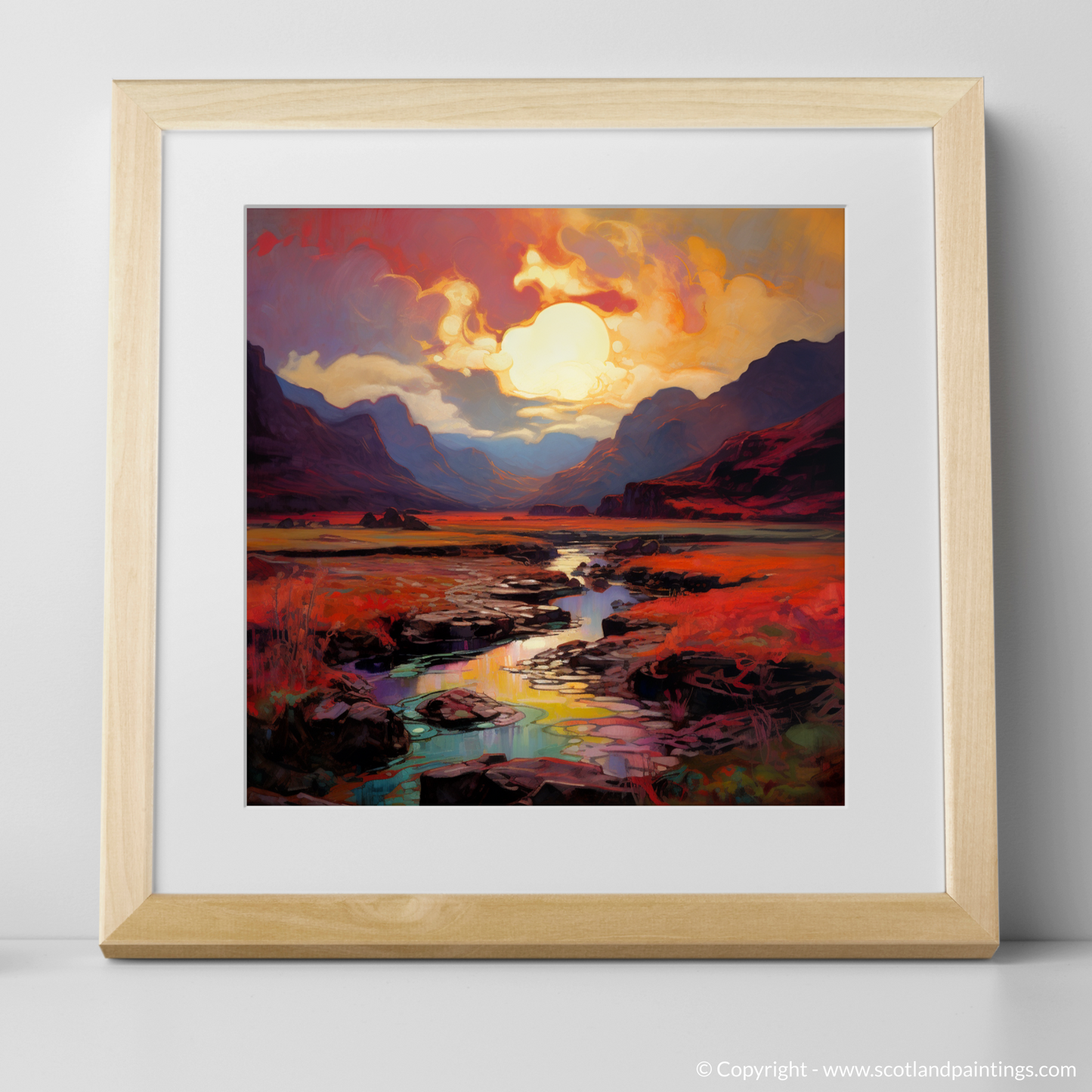 Crimson Clouds Over Enchanted Glencoe Valley