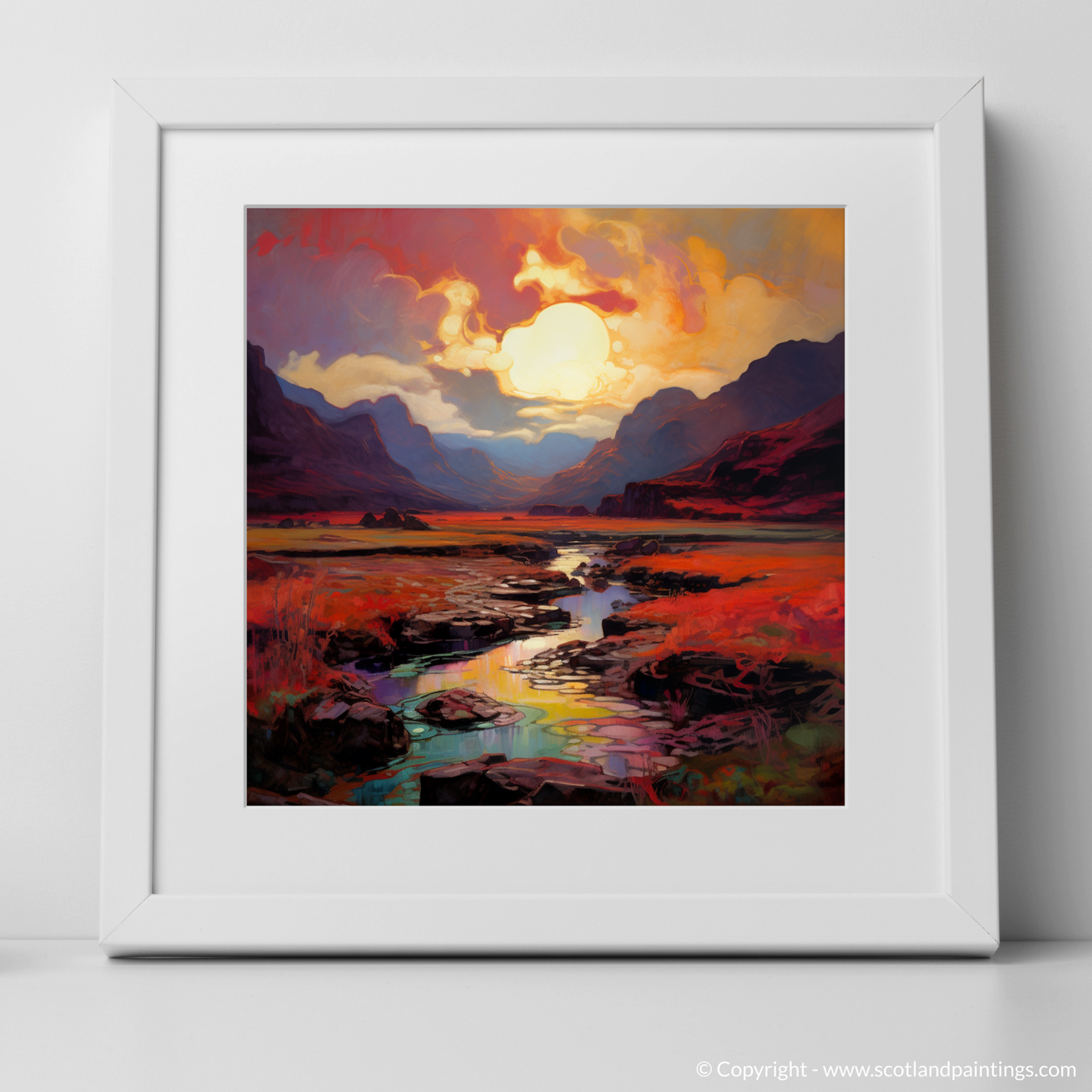 Crimson Clouds Over Enchanted Glencoe Valley