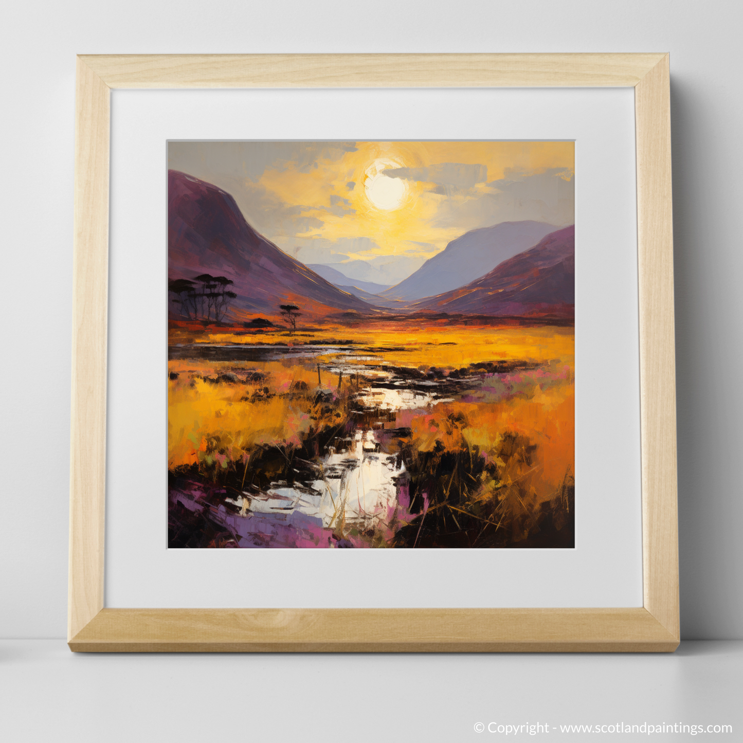 Highland Radiance: A Golden Glencoe Sunset