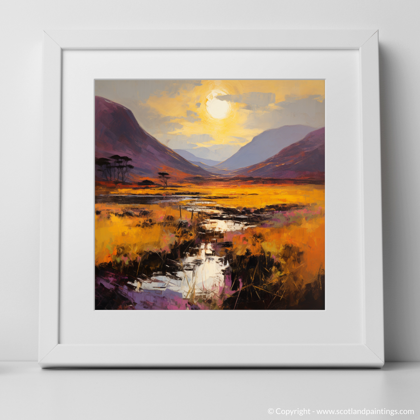 Highland Radiance: A Golden Glencoe Sunset