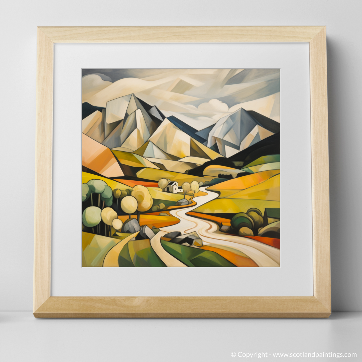 Cubist Highlands: A Meall Corranaich Masterpiece