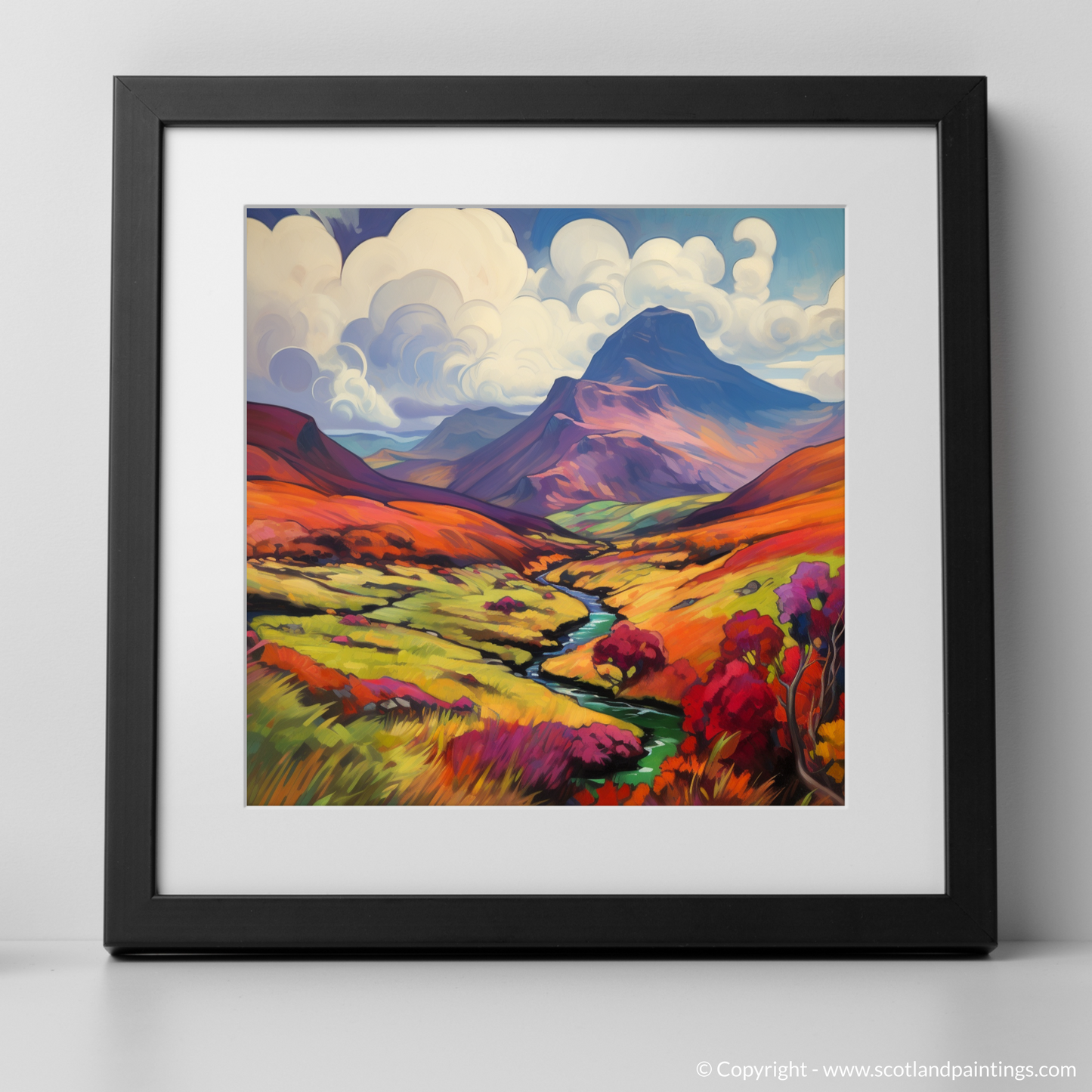 Majestic Meall nan Tarmachan: A Fauvist Ode to Scottish Wilds