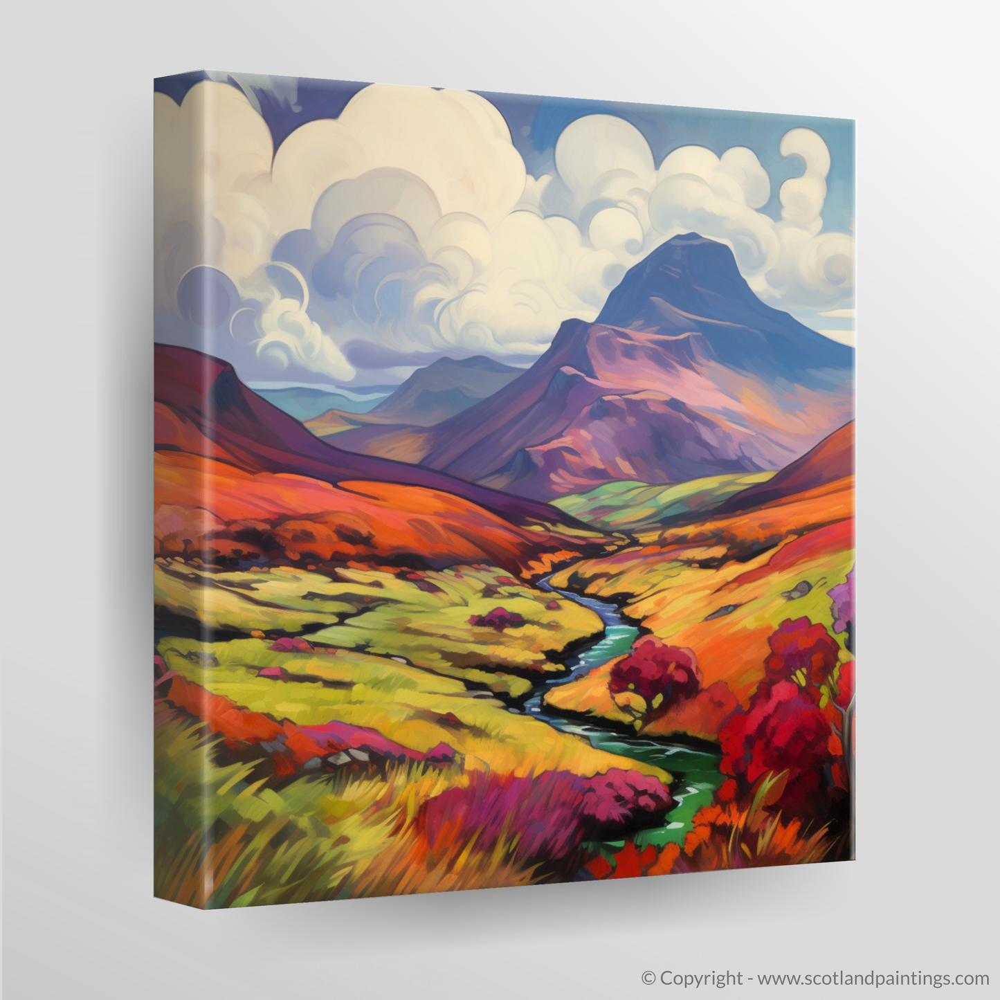 Majestic Meall nan Tarmachan: A Fauvist Ode to Scottish Wilds