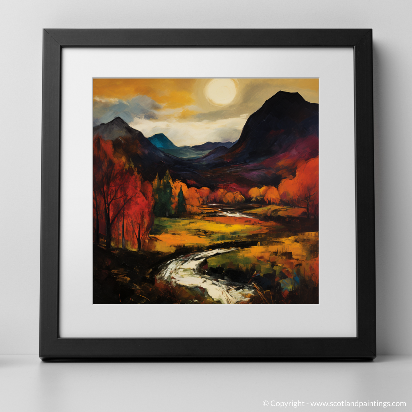 Autumn Hues of Glencoe: A Fauvist Reverie