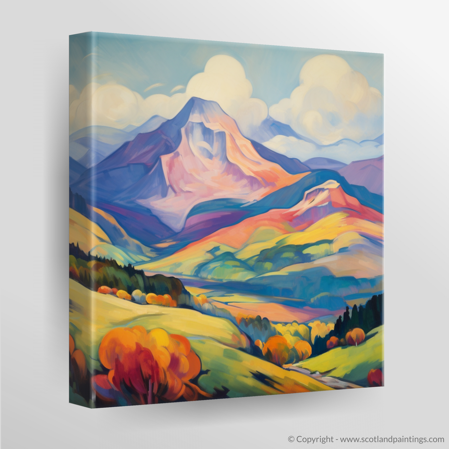 Fauvist Fervour: Ben Lomond's Highland Majesty