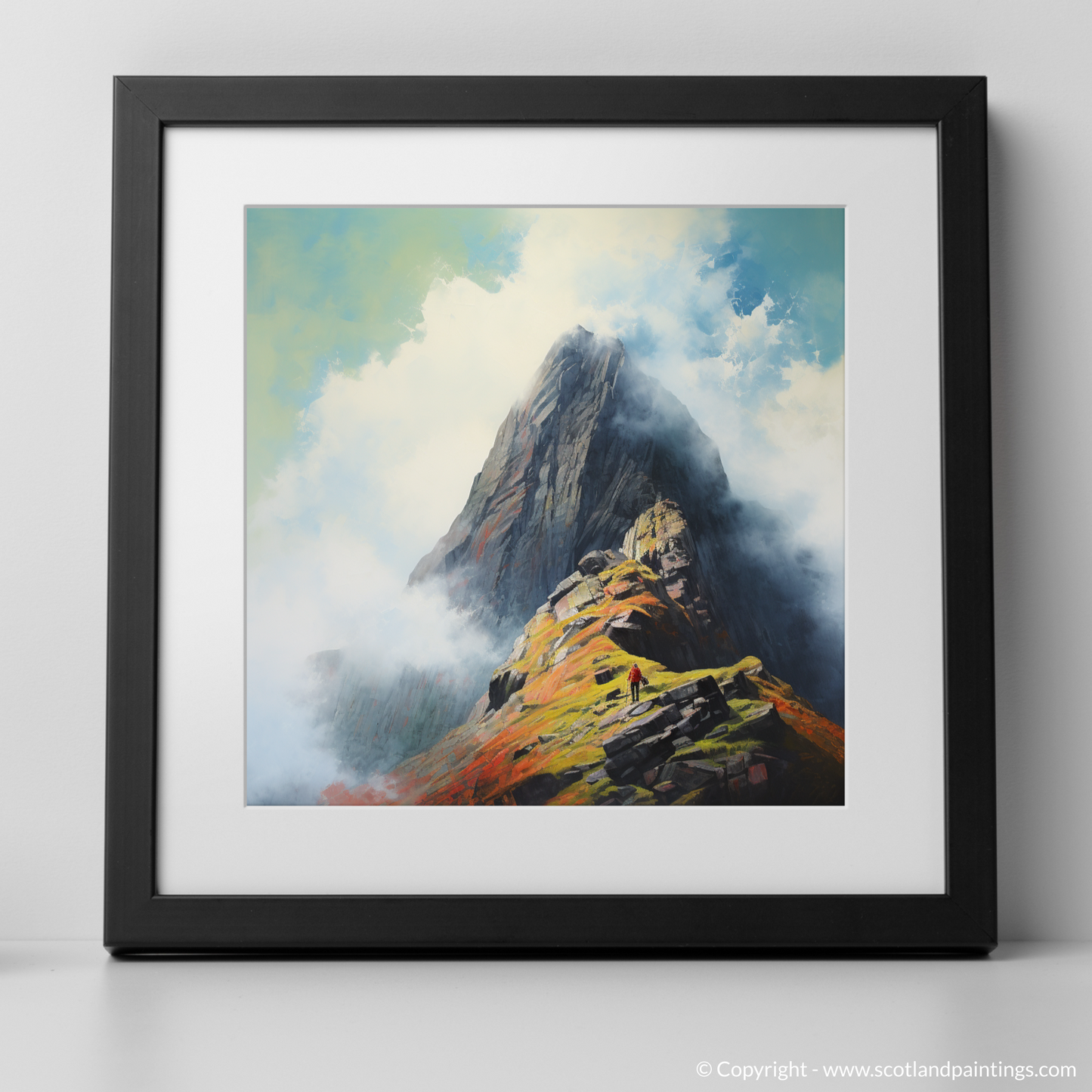 Ascend into Pop Art Majesty: Climbing Glencoe's Misty Peaks