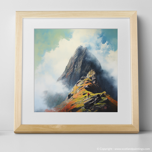 Ascend into Pop Art Majesty: Climbing Glencoe's Misty Peaks