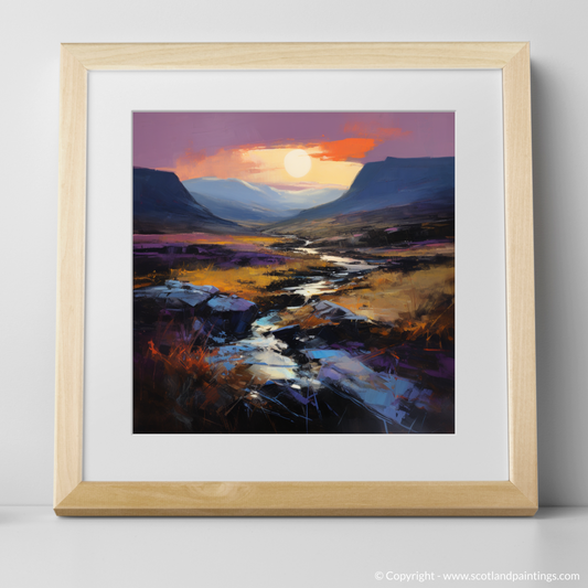 Twilight Tapestry: An Abstract Ode to Glencoe's Crowberry Dusk
