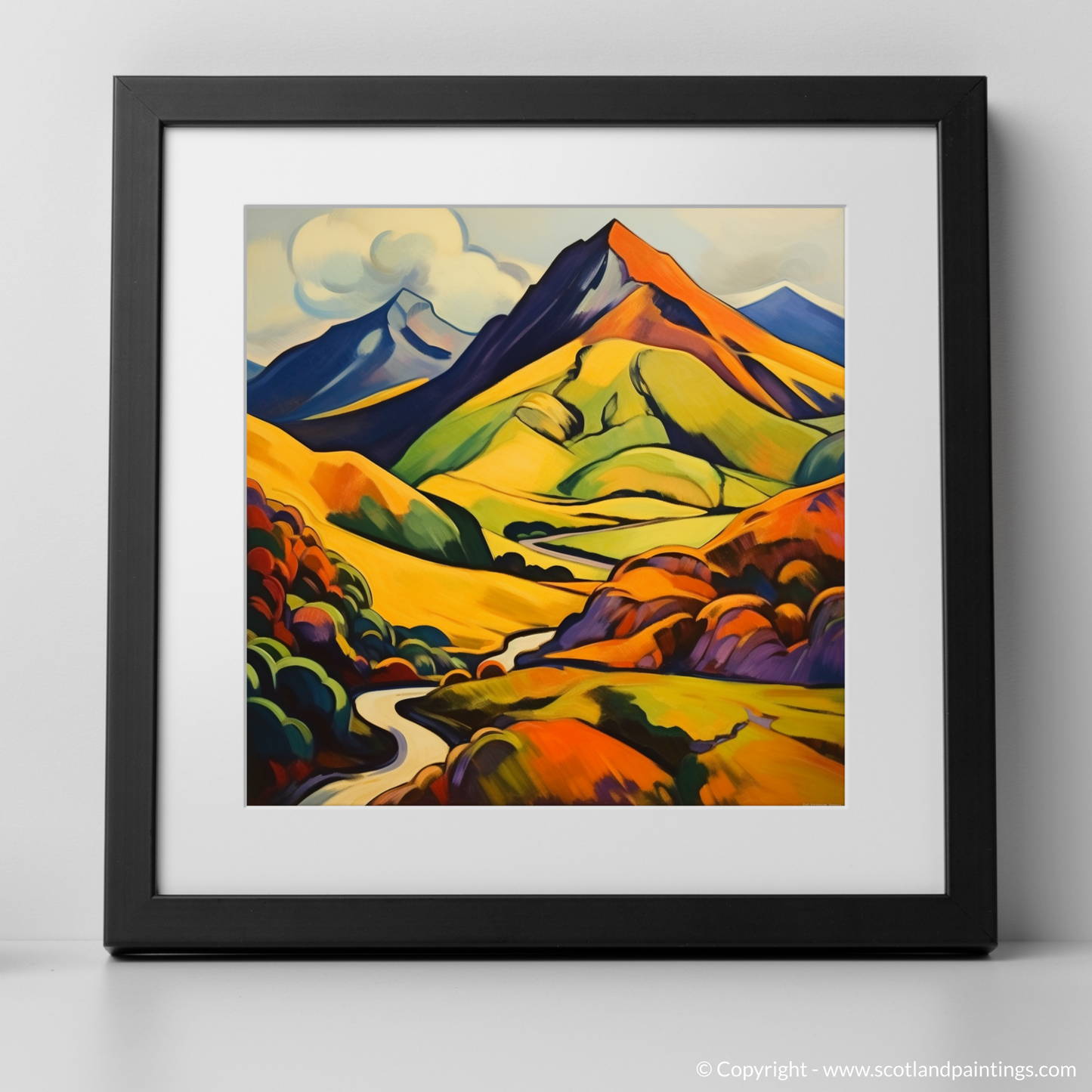 Vibrant Highland Dream: A Fauvist Ode to Meall a' Choire Lèith
