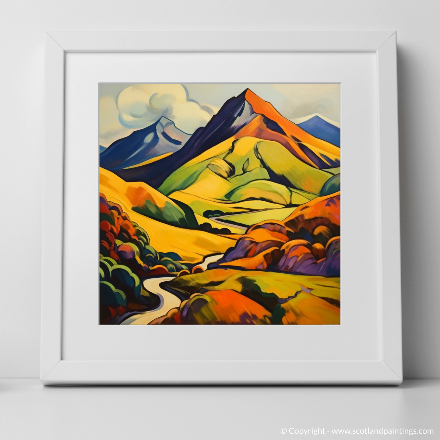 Vibrant Highland Dream: A Fauvist Ode to Meall a' Choire Lèith