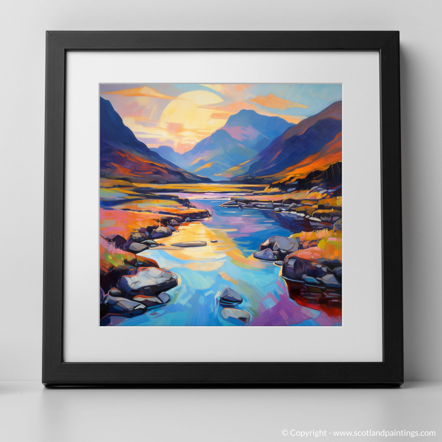 Dawn's Kaleidoscope: A Fauvist Reimagining of Glencoe