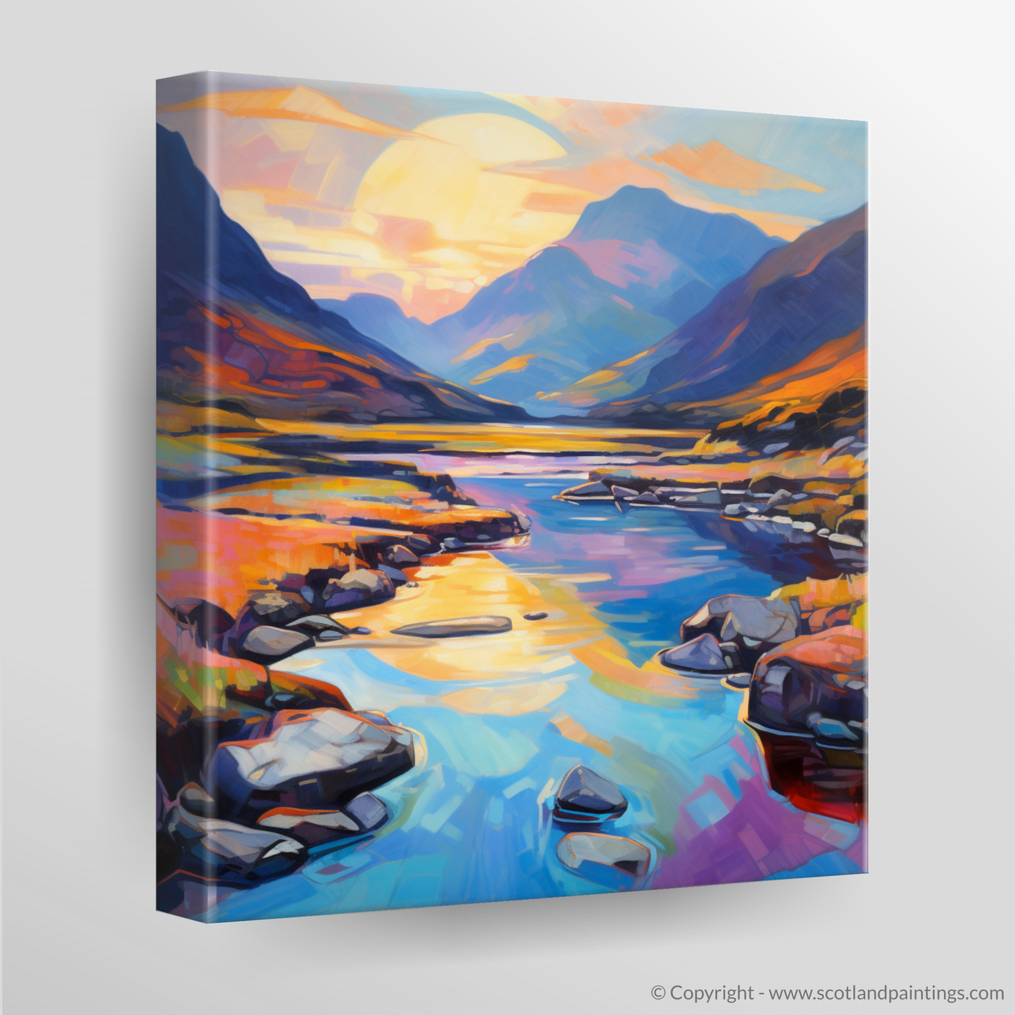 Dawn's Kaleidoscope: A Fauvist Reimagining of Glencoe