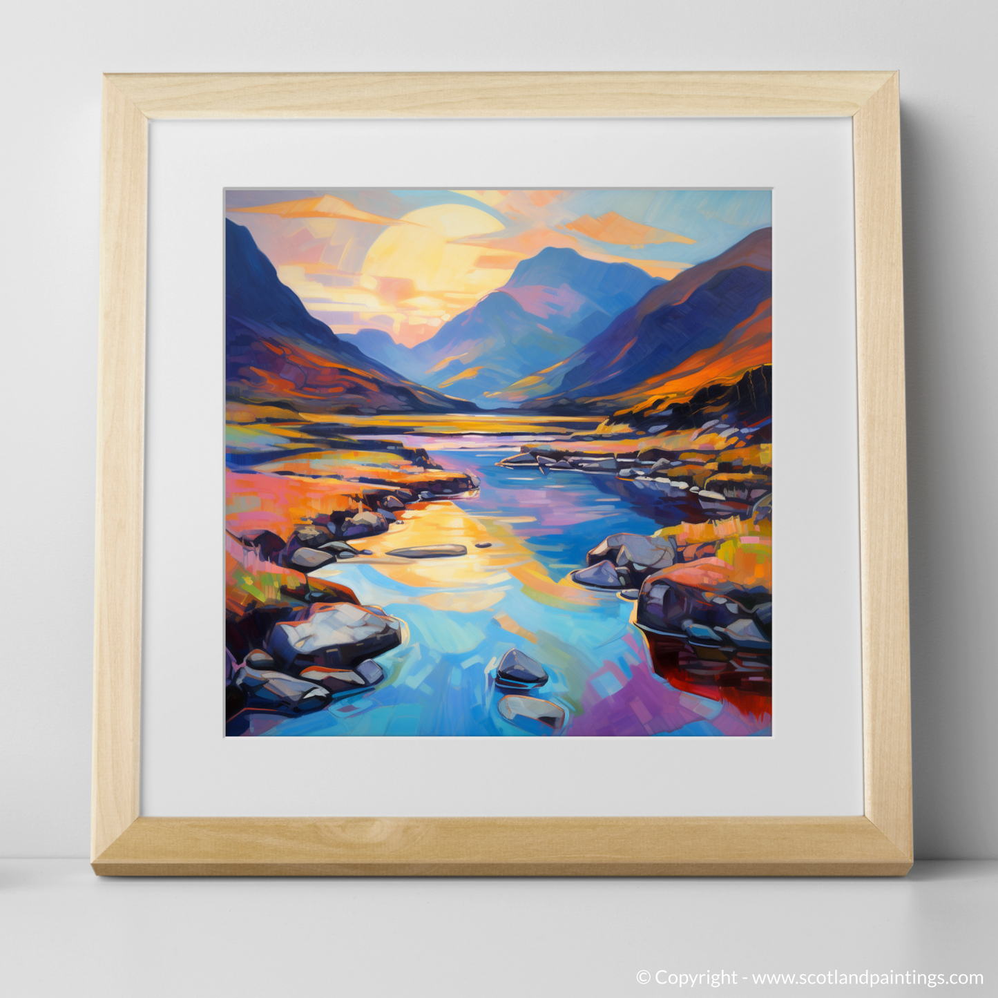 Dawn's Kaleidoscope: A Fauvist Reimagining of Glencoe