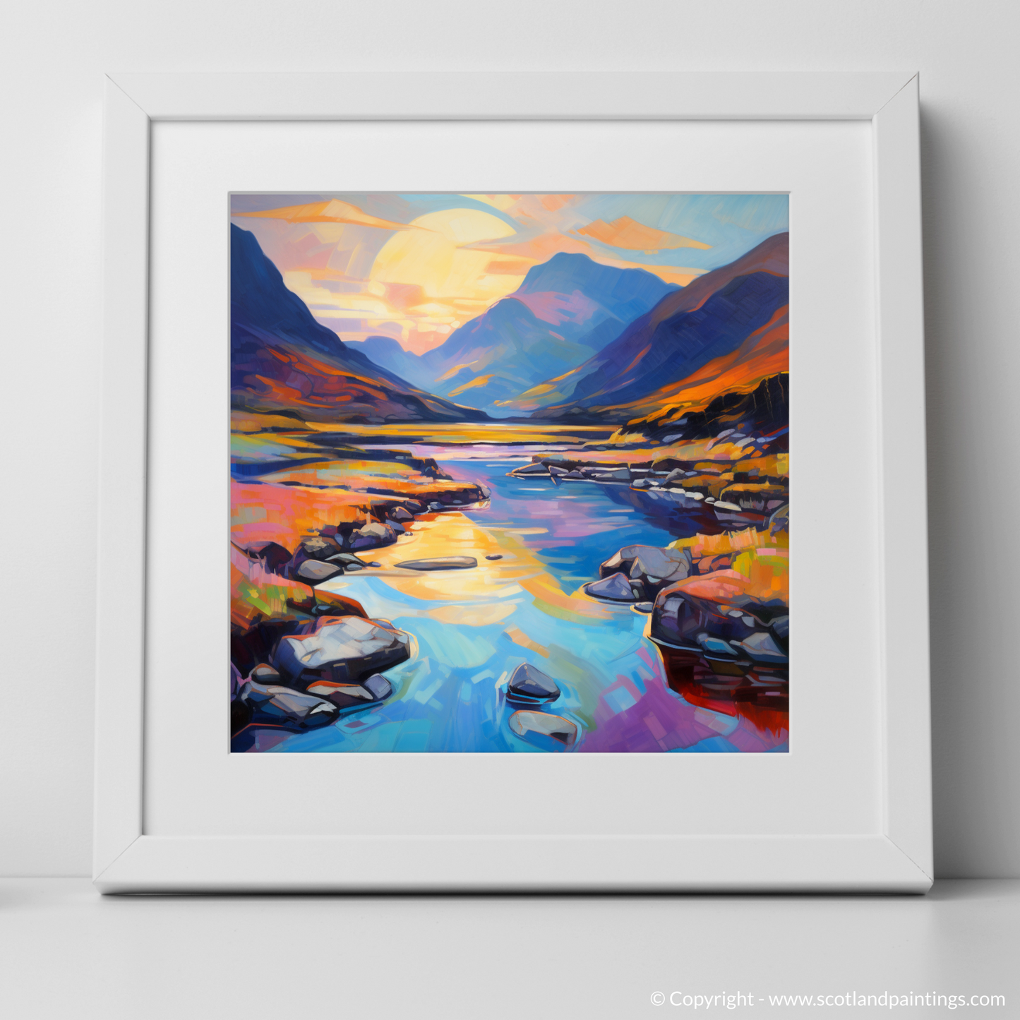 Dawn's Kaleidoscope: A Fauvist Reimagining of Glencoe