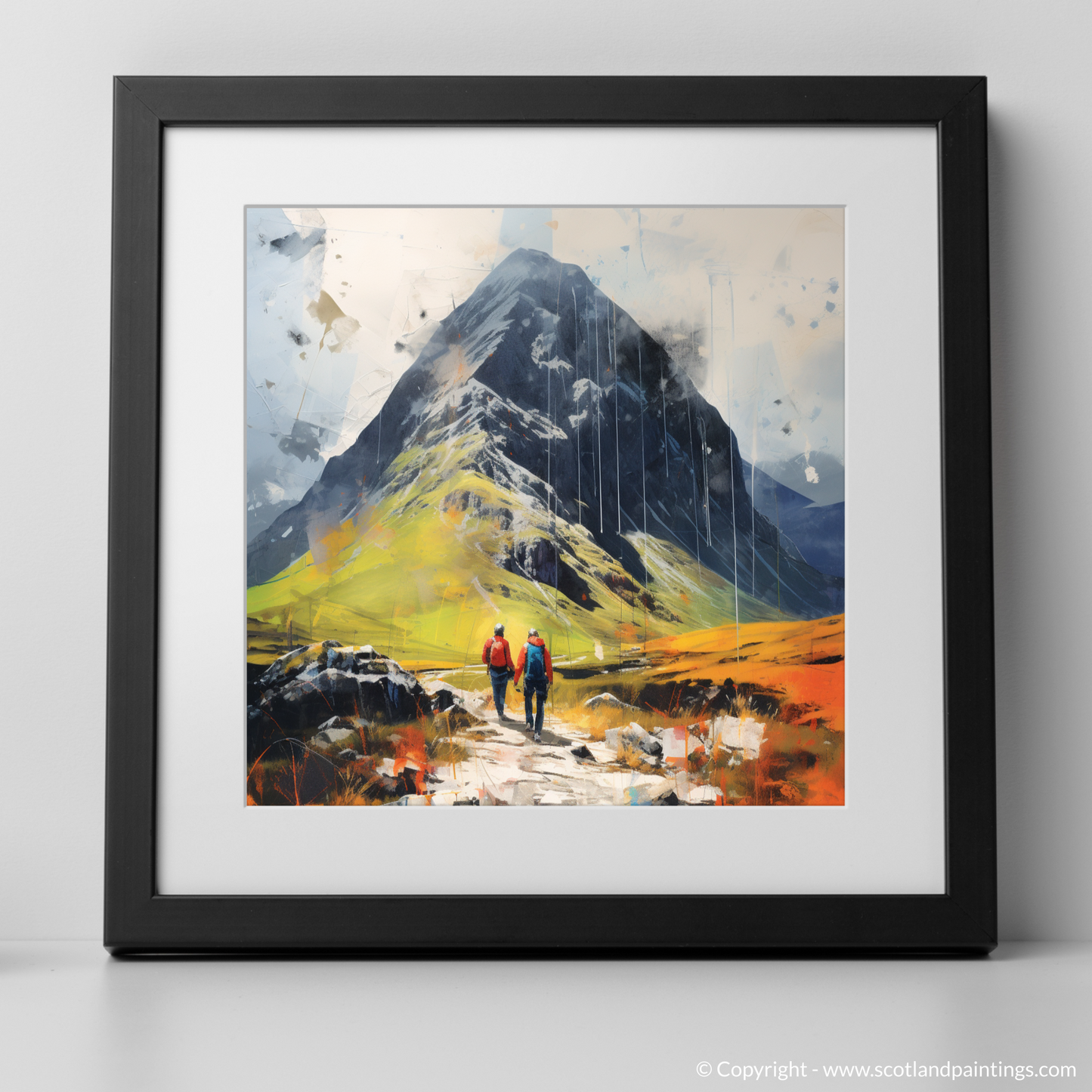 Buachaille Summit Odyssey: A Pop Art Journey Through Glencoe