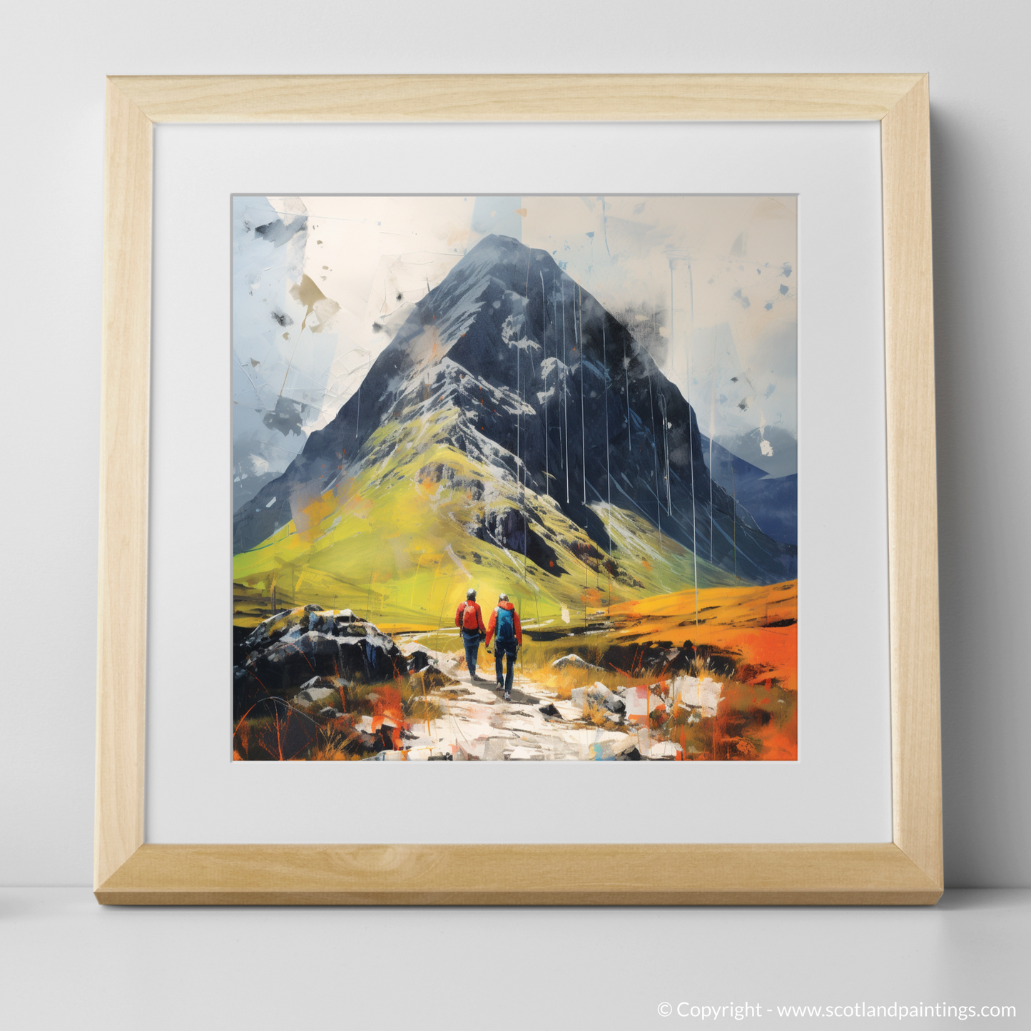 Buachaille Summit Odyssey: A Pop Art Journey Through Glencoe