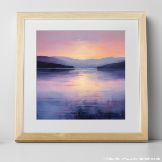 Painting and Art Print of Twilight reflections on Loch Lomond. Twilight Reflections on Loch Lomond.