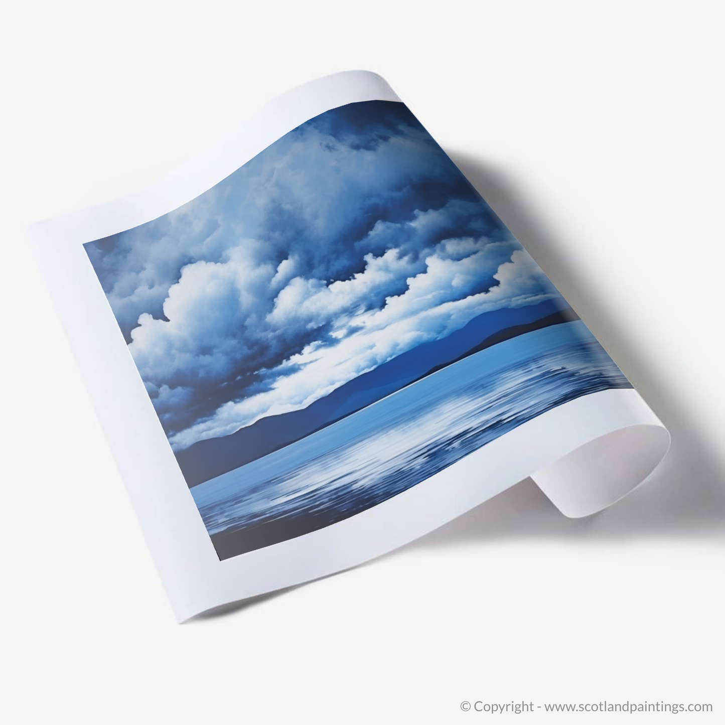 Art Print of Storm clouds above Loch Lomond