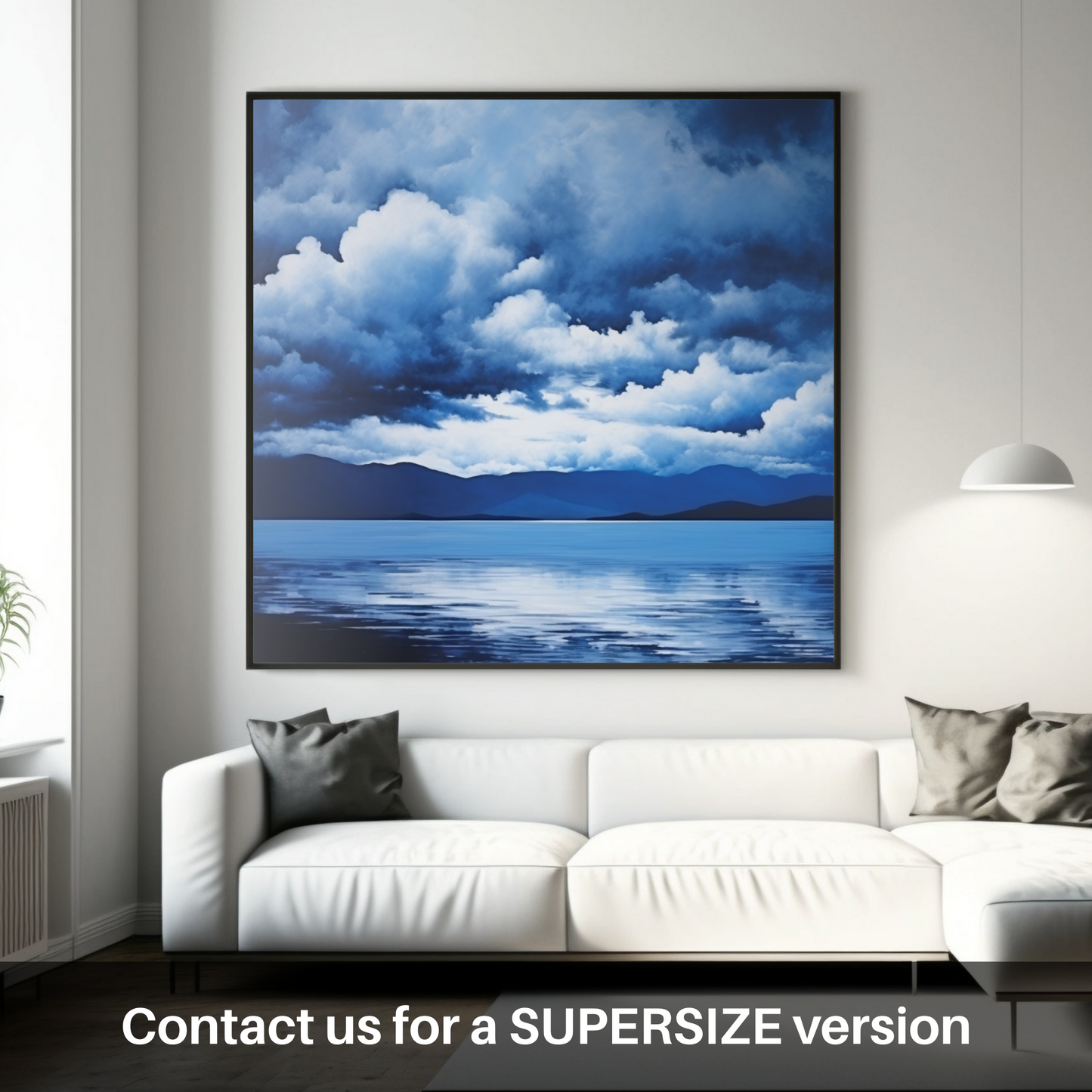 Huge supersize print of Storm clouds above Loch Lomond