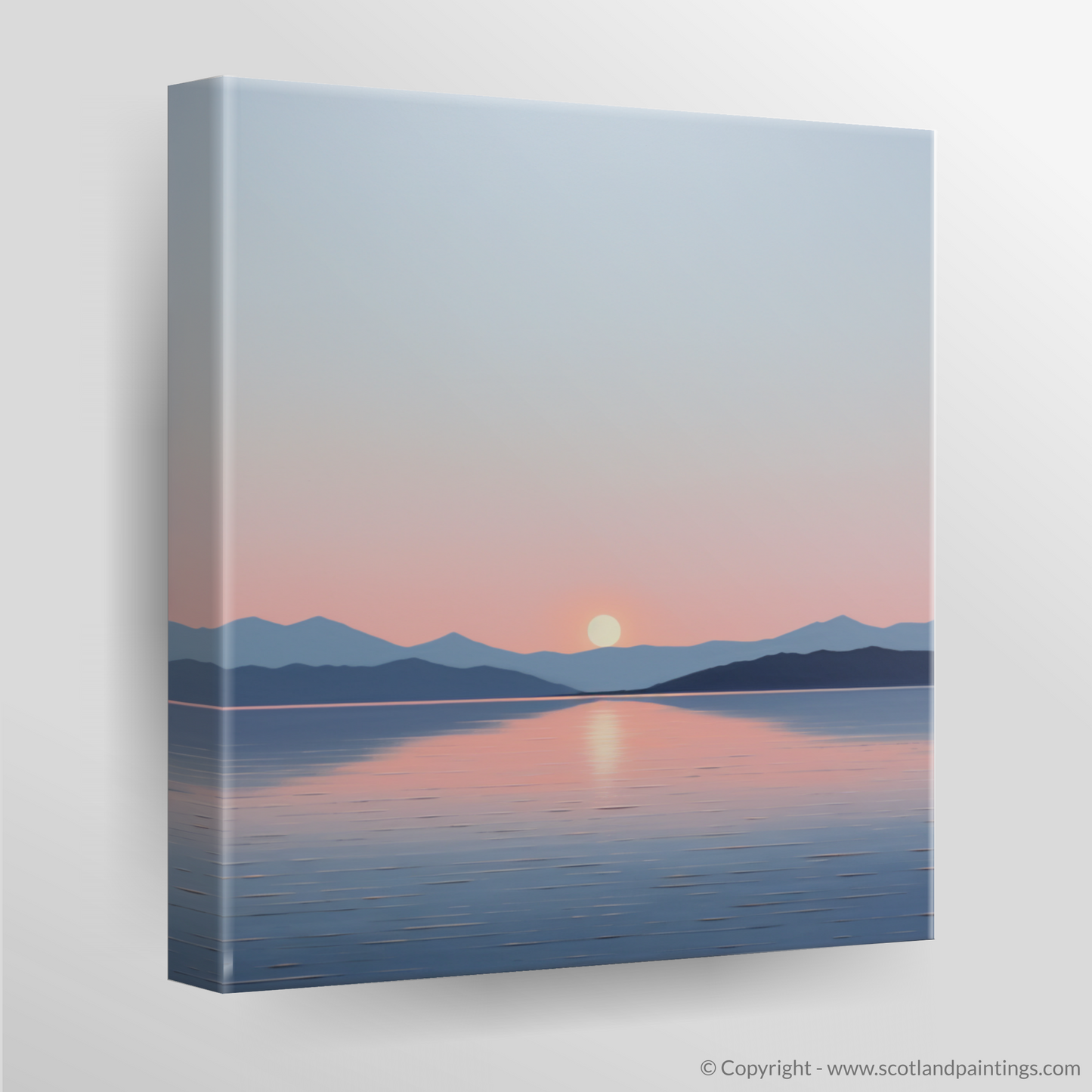 Canvas Print of Dusk on Loch Lomond