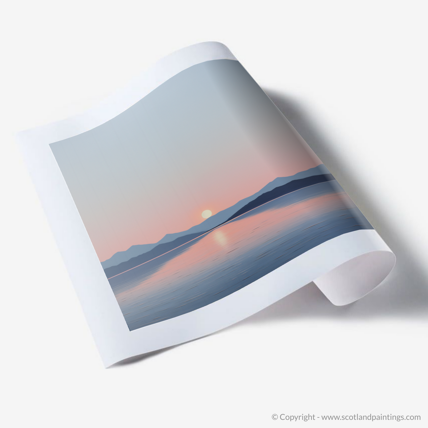 Art Print of Dusk on Loch Lomond