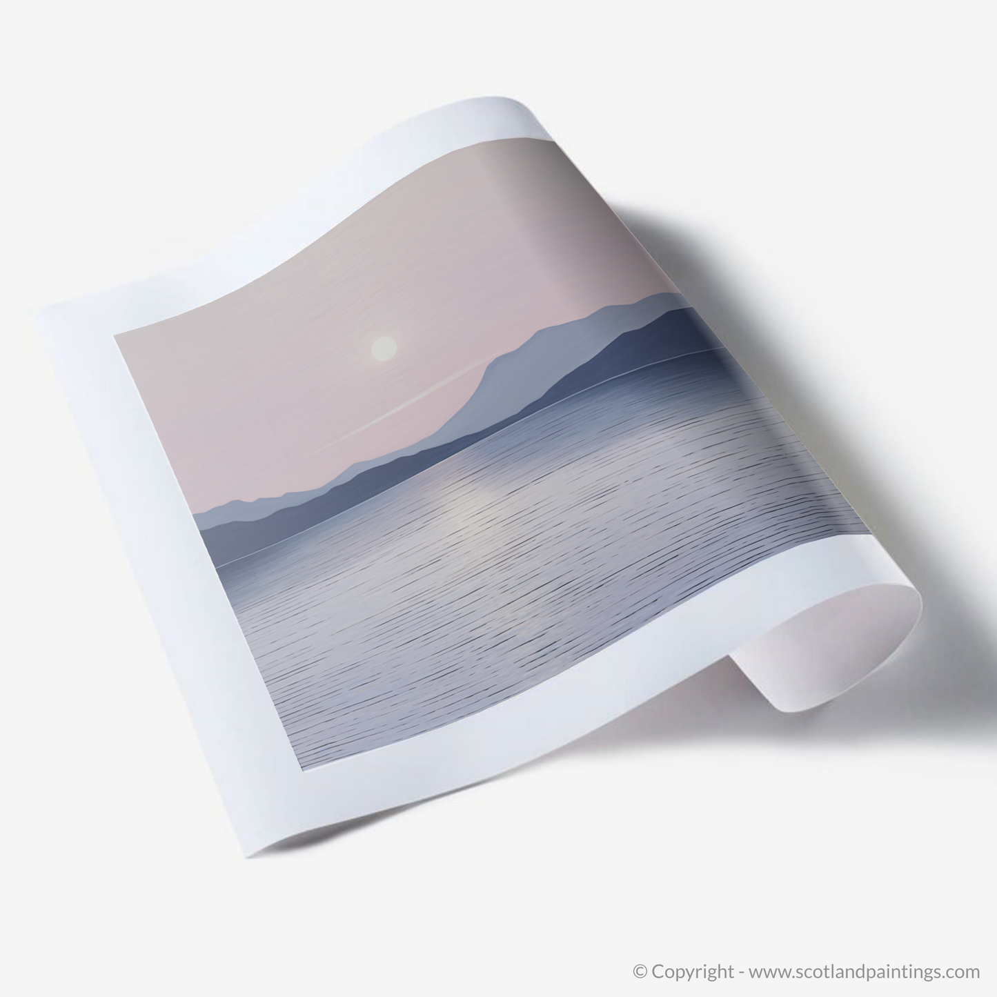 Art Print of Dusk on Loch Lomond