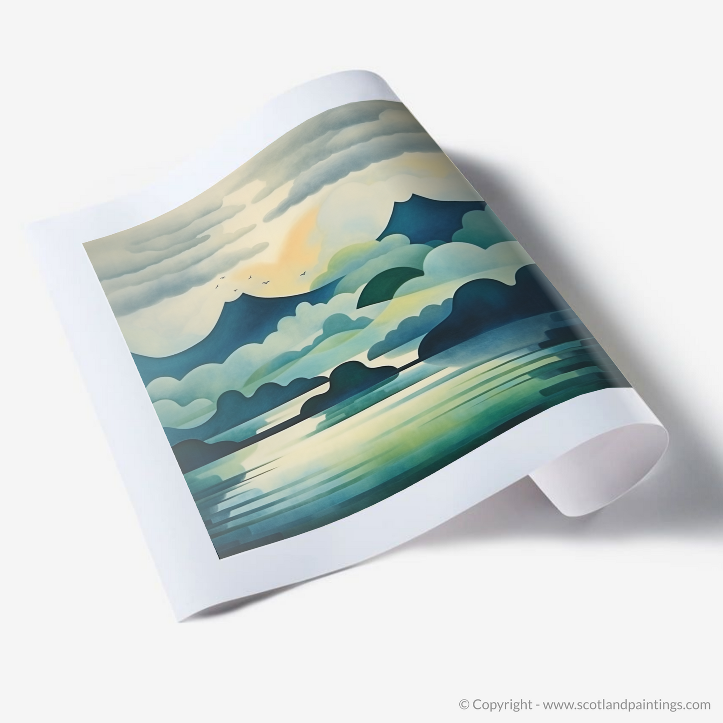 Art Print of Misty morning on Loch Lomond