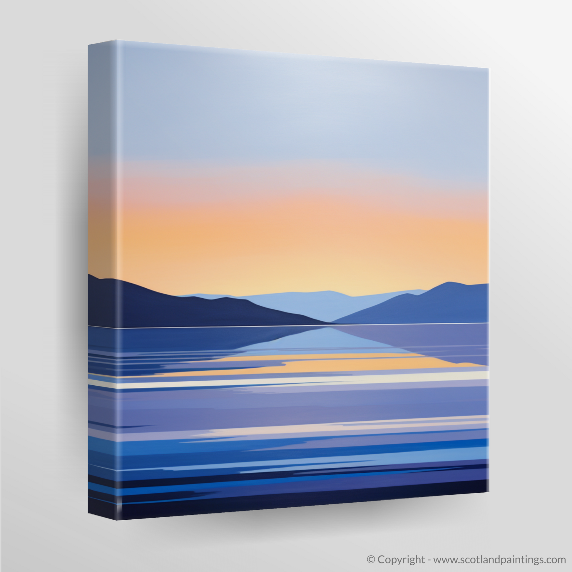 Canvas Print of Dusk on Loch Lomond