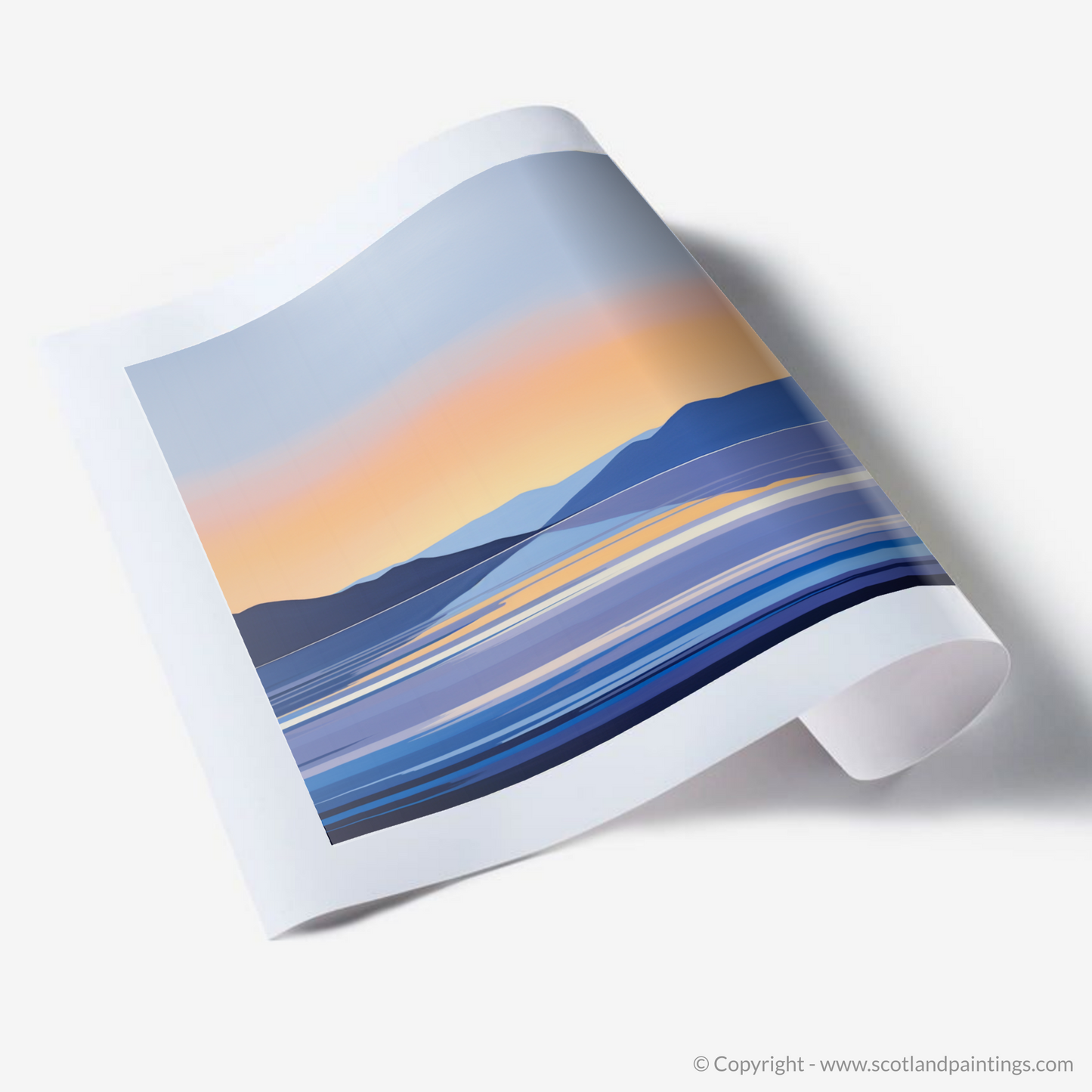 Art Print of Dusk on Loch Lomond